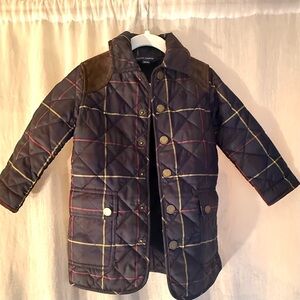 Ralph Lauren Tartan Quilted Barn Jacket 2T